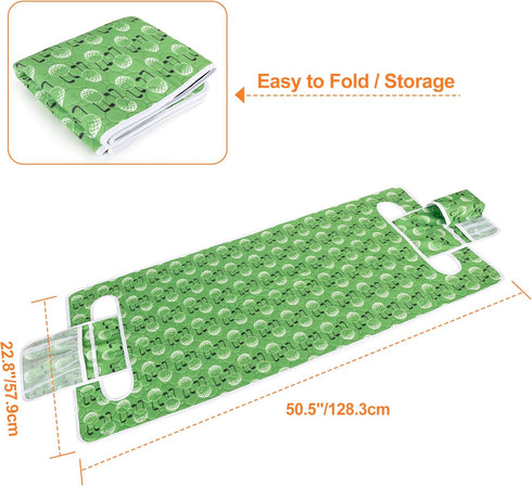 Golf Cart Seat Covers - Towel Blanket with 4 Pockets & Non-Slip Bottom for EZGO, Club Car, Yamaha