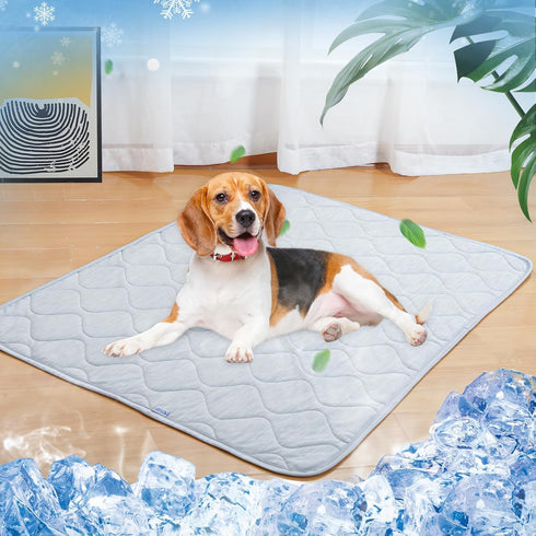 Rywell Cooling Mat for Dogs, 32 * 44IN, Durable & Versatile with Cooling & Soft Surfaces for All Seasons