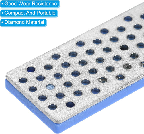 PATIKIL 70mm 360 Grit Coarse Ski Snowboard Diamond Stone, 2 Pack Ski Edge Sharpener Diamond Edge Files