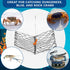 2 Set Windyun Foldable Crab Trap with Bait Clip and Orange Braided Line Crab Trap Crabjaw Crab Snare Crab Nets