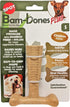 SPOT Bam-bones PLUS T Bone, Durable Bamboo Fiber & Nylon Chew Toy for Aggressive Chewers, 4in Chicken Flavor
