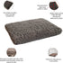 Dog Gone Smart Pet Products Microfiber Cushion Pad, Grey, 19x24 Small, Model: DGSDDCP1921