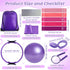 GQIRIL Set 12PCS 10'' Pilates Equipment for Women - Pilates Starter Accessories Kit with Ball, Magic Circle, Yoga Ring