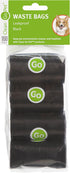 Pet Replacement Dog Waste Bags, 8-Pack of 20-Count Rolls, Durable, Leakproof Plastic Poop Bags, Black