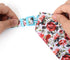 Mile High Life Girl Dog Collars - Cute Bandana Collar, Soft Poly Cotton Fabric for Small Dogs, Flower & Fruit Pattern