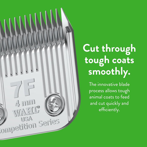 Wahl Professional Animal Competition Series Detachable Blade - 7F Full Medium, 4/25-Inch Cut Length (2368-100)