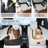 30lbs,Ultra Bottom,2 WOOAIDAGG Dog Car Seat for Small Dogs Under Soft Fabric & Memory Foam Pet Travel Car Bed,Washable