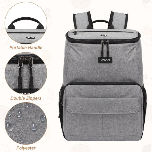 MOSISO Dog Travel Bag Backpack - Airline Approved Organizer with Multi-Pockets and 2 Dog Food Baskets