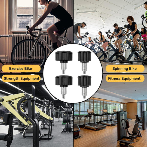 4Pcs M16, Pop Pull Pin Knob Adjustment Fitness Pop Pull Pin Knob for Fitness Equipment, Exercise Bike Pin Knob