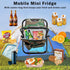 Kikerike Folding Stool Backpack Cooler Bag, Insulated Camping Chair with Front Pocket for Outdoor Events
