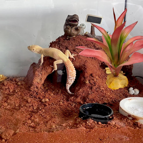 Woyrise Reptile Plants Succulent, Artificial Desert Plant for Terrarium Decor, Bearded Dragon Tank Accessories fit