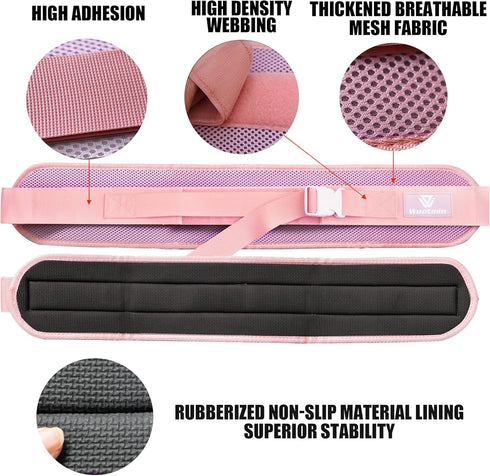 Hip Thrust Belt, Fully Upgraded for Dumbbells, Comfortable Home Gym Hip Thrust Belt with Anti-Slip Pads