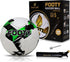 Footy Size 5 Soccer Ball - Hand Stitched Leather with Pump, Professional Youth Training Ball