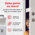Steel Cat Door Strap and Latch, Sturdy Door Holder for Dogs and Kids, White Powder Coated Cat Door Latch
