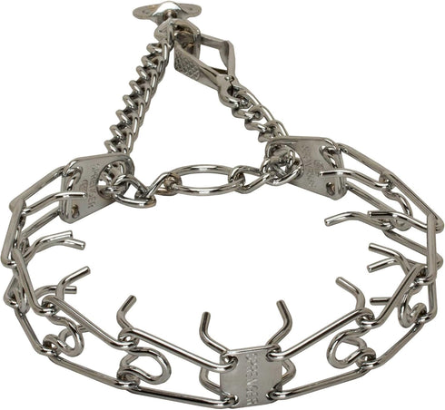 Herm Sprenger Chrome Plated Ultra Plus Prong Collar for German Shepherd, 3.2mm x 23 inches