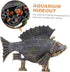 1Pc Fish Tank Decoration, Resin Aquarium Hideout Lizard Accessories, Steampunk Table Centerpiece for Fish Tank