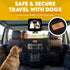 Dog Car Backseat Barrier Padded Durable Nylon Net Pet Barrier with Mesh Windows | Vehicle Travel Dog Fence, Universal