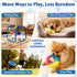 VYNALTIX 16 12 Toys+4 Puppy Play Gym with Toys, Removable Dog Enrichment Playground, Interactive Indoor Training