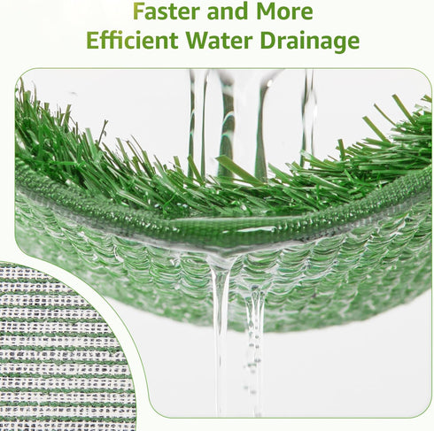 LOOBANI Dog Grass Pee Pads, 18.1*28.1 inch, Artificial Grass for Indoor/Outdoor Potty Tray