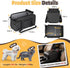 (Width9.5in) 10-18lbs, YUDODO Large Dog Car Seat for Center Console Fits Anti-Slip Puppy Cat Travel Portable Booster