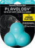 Playology Squeaky Bounce Ball for Large Dog Breeds - Peanut Butter Scented Rubber Chew Toy for Heavy Chewers