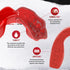SAFEJAWZ Slim Fit Sports Mouthguard with Case for Boxing, Basketball, Lacrosse, Football, MMA, Hockey (Adult 12+ Years,