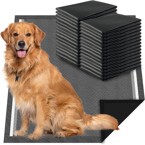 Dogcator Charcoal Dog Pee Pads Extra Large 28x34, Puppy Pads XL 30