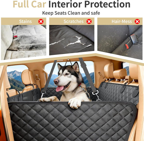 LEIMO KPARTS Seat,400lb Bottom-Detachable,600D Hammock Dog Car Seat Cover for Back Waterproof Dog Car Seat Cover Hard
