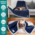 PetAmi Dog Blanket for Small Medium Dogs, Fleece Furniture Couch Cover Protector, Soft Sherpa Dog Throw Plush