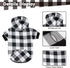 KOOLTAIL Plaid Dog Hoodie - Pet Clothes Sweater with Hat and Pocket for Small Medium Large Dogs, White XL