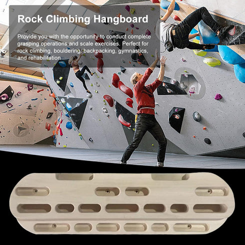 PUCHEN Climbing Board, Portable Rock Climbing Training Hangboard, Climbing Board for Doorway, Finger Grip Strengthener