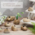 Norme 8 Pcs Ceramic Aquarium Plant Pots, Aquatic Cup Holder for Fish Tank Decorations