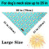 Summer Summer Dog Bandana, Unique Style Paws Blue Sunflower Dog Bandanas, Flower Puppy Scarves Square Dog Bib Kerchief