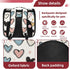 Seamless (1) Baby Pattern with Hearts Pet Carrier Airline Approved Pet Carrier Bag Dog Carrier for Small Medium Cats