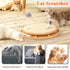 LMUGOOS Cat Scratcher, Cat Natural Sisal Scratching Pad, Kitten Interactive Toy with Ball Track Spring Ball for Chasing