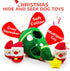 lilfrd Christmas Dog Toys, Dog, Xmas Christmas Tree, Santa Claus Hide and Seek Puzzle Squeaky Plush Rope Chew Fetch
