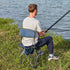 PORTAL Extra Large Quick-Folding Tripod Stool with Backrest - Ideal for Fishing and Camping