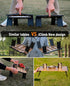 Compact Ultralight Beach Picnic Table - Folding Aluminum Design with Carry Bag, Size S