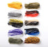 Spinnerbait Skirts, Silicone Jig Skirts, 10 Bundles Bass Fishing Jigs Skirts for DIY Squid Jig Spinner Bait