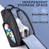 Golf Shoe Bag, Zipper Sports Shoe Strap Bag with Side Accessory Pocket for Golf Accessories (Black)