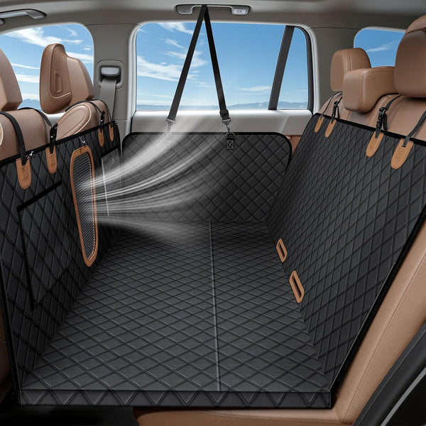A-Pce Dog Car Seat Cover for Back Seat, Hard Bottom Back Seat