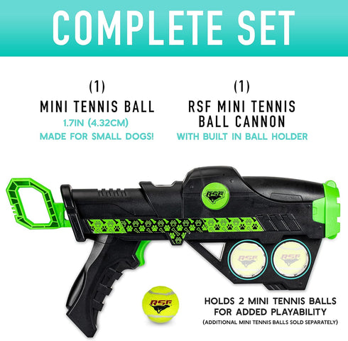 Franklin Pet Supply Co. Mini Tennis Ball Launcher for Dogs - Dog Mini Tennis Ball Thrower Cannon for Fetch + Active