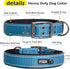 Fida Heavy Duty Dog Collar - Ultra Soft Neoprene Padded, Adjustable Reflective Nylon for Extra-Large Breeds (XL, Blue)