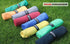 Handy Picks Microfiber Golf Towel (16" X 16") Grey with Carabiner Clip, Waffle Pattern Hook and Loop Fastener