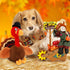 Squeaky Dog Toys, Turkey Squeaky Toys with Cotton Rope and Crinkle, Gifts for Small Medium and Large Dogs