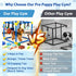 VYNALTIX 16 12 Toys+4 Puppy Play Gym with Toys, Removable Dog Enrichment Playground, Interactive Indoor Training