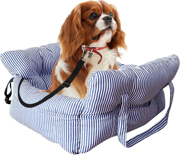 Wangda Medium Dog Car Seat Up to 28lbs - Pet Travel Bed Booster