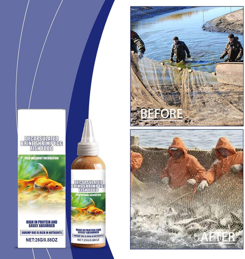 Generic 25g Decapsulated Brine Shrimp Eggs, Fish Food, Lake Fishing Accessory with High Nutrient Content, Outdoor Fish