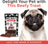 8 oz. Miss Nelly's -All Natural Beef Jerky Dog Treats - Soft Sticks - USA Made and Sourced - Original Smoke House