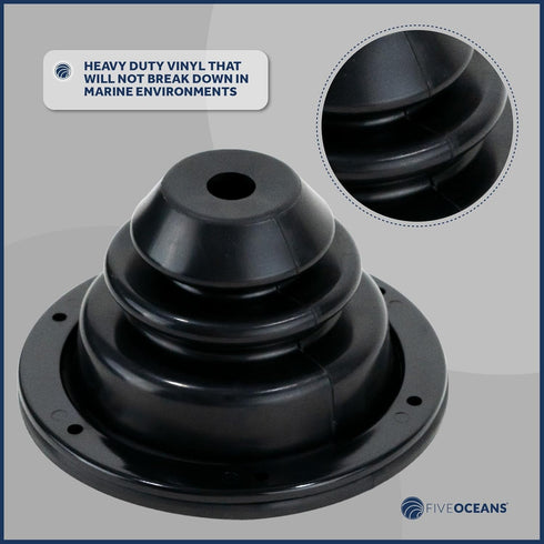 Five Oceans Motor Well Boot, Cable Boot, Covers Holes Up to 5-1/2" Diameter - FO563